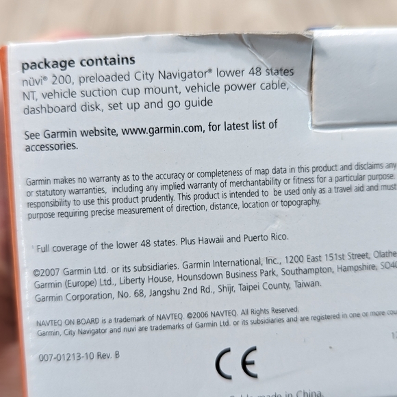 Garmin GPS nuvi 200 Affordable Navigation Touchscreen Ultra Slim - Picture 15 of 16